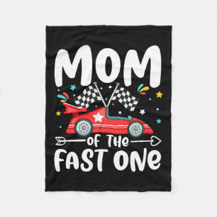 Couverture Polaire Maman Of The Fast One Birthday 1st Race Car Family