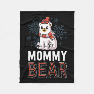 Couverture Polaire Maman Ours Famille Noël S Ours Polaire Vacances X