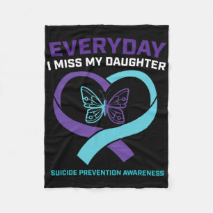 Couverture Polaire Maman Papa Miss Fille Suicide Prévention