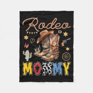 Couverture Polaire Maman Rodéo Anniversaire Cow-boy Occidental Fête G