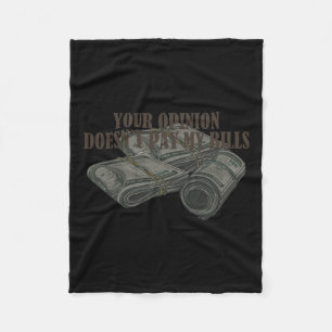 Couverture Polaire Maman Slogan Graphic Votre opinion ne paie pas mon