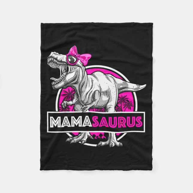 Couverture Polaire Mamasaurus T-rex Matching Funny Mother Saurus Dino (Devant)