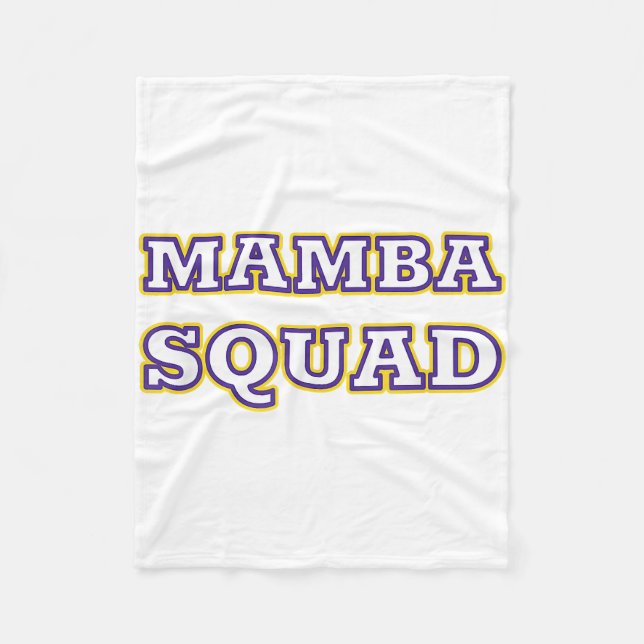 Couverture Polaire Mamba Squad drôle Vêtements pour Amateur de serpen (Devant)