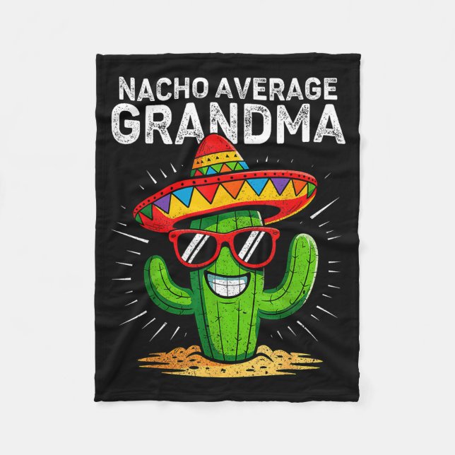 Couverture Polaire Mamie pas comme les autres drôle Cinco de Mayo mex (Devant)