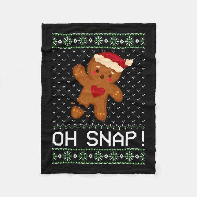Couverture Polaire Man Oh Snap Christmas Cookie (Devant)
