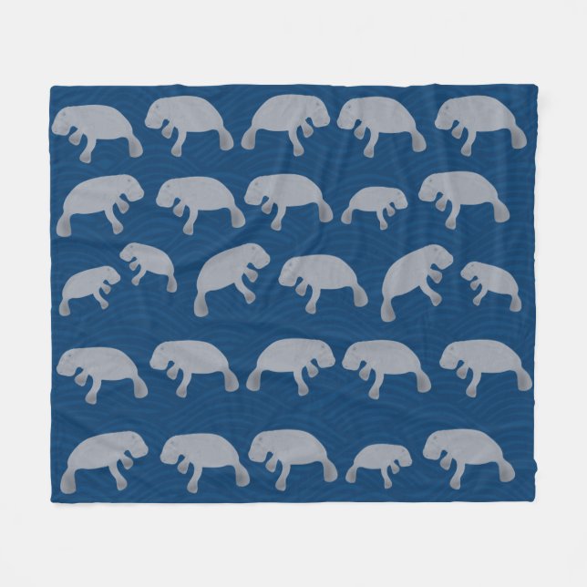 Couverture Polaire Manatee Fleece Blanche (Devant (Horizontal))