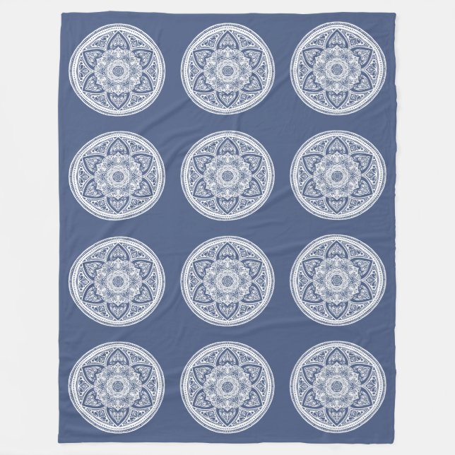 Couverture Polaire Mandala (Devant)