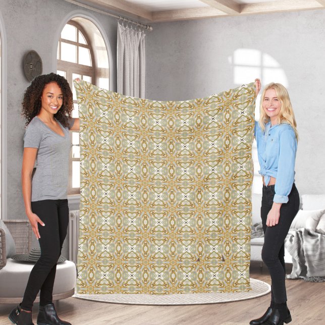 Couverture Polaire Mandala 1 Blanche polaire (Créateur téléchargé)