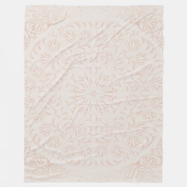 Couverture Polaire Mandala Baroque Flower Design Motif  (Devant)