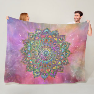 Couverture Polaire Mandala Inde Style 1