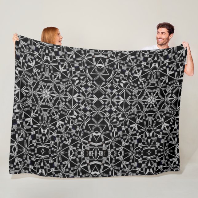 Couverture Polaire Mandala industriel  (En situation)