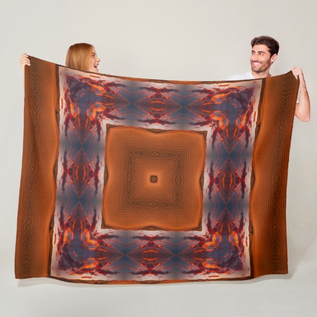 Couverture Polaire Mandala, l'esprit tribal autochtone du désert d'Ap (En situation)