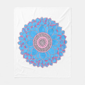 Couverture Polaire Mandala Print