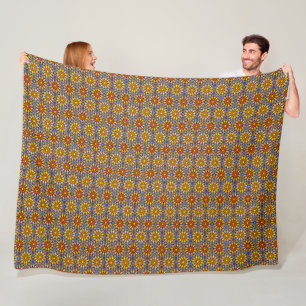 Couverture Polaire Mandala Soleil Céleste 