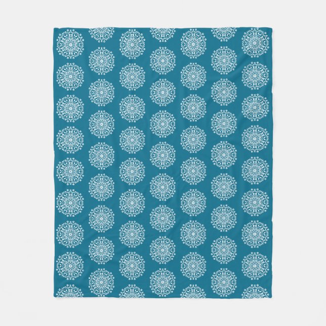 Couverture Polaire Mandala Tidepool (Devant)