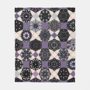 Couverture Polaire Mandala vintage Floral : Coloré sans joint