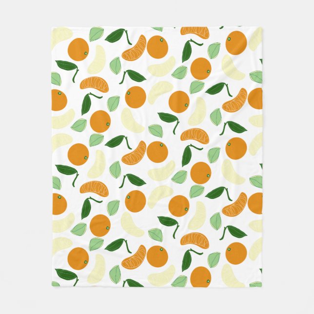 Couverture Polaire Mandarin Citrus (Devant)