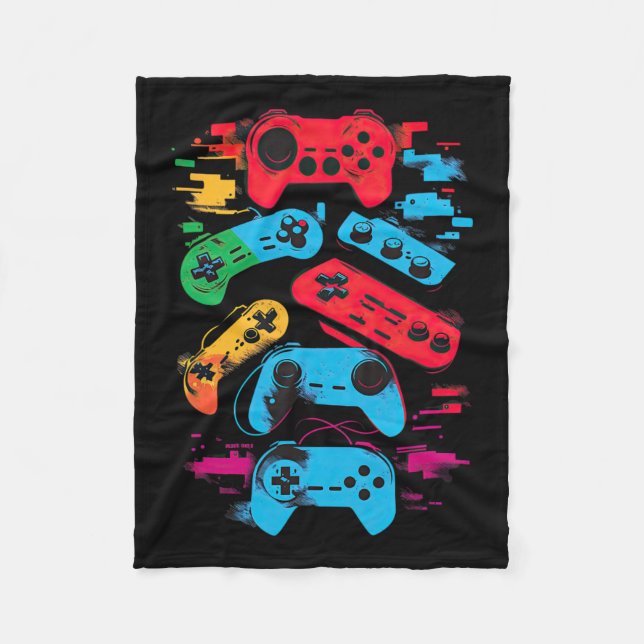 Couverture Polaire Manette de jeu vidéo Gamer 18  (Devant)