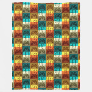 COUVERTURE POLAIRE MANETTE DE JEU VIDÉO VINTAGE GAMER