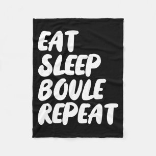 Couverture Polaire Manger Dormir Boule Répéter Citation Drôle Pétanqu