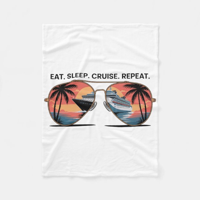 Couverture Polaire Manger Dormir Croisière Répéter Vacances Navire Oc (Devant)