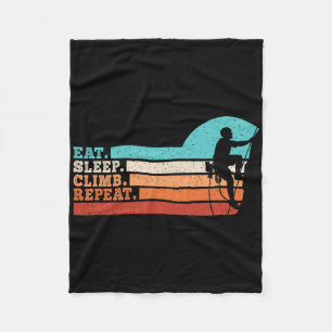 Couverture Polaire Manger Dormir Grimper Répéter Drôle Grimpeur Homme