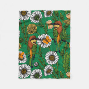 Couverture Polaire Mangeurs d'abeilles sur une prairie printanière