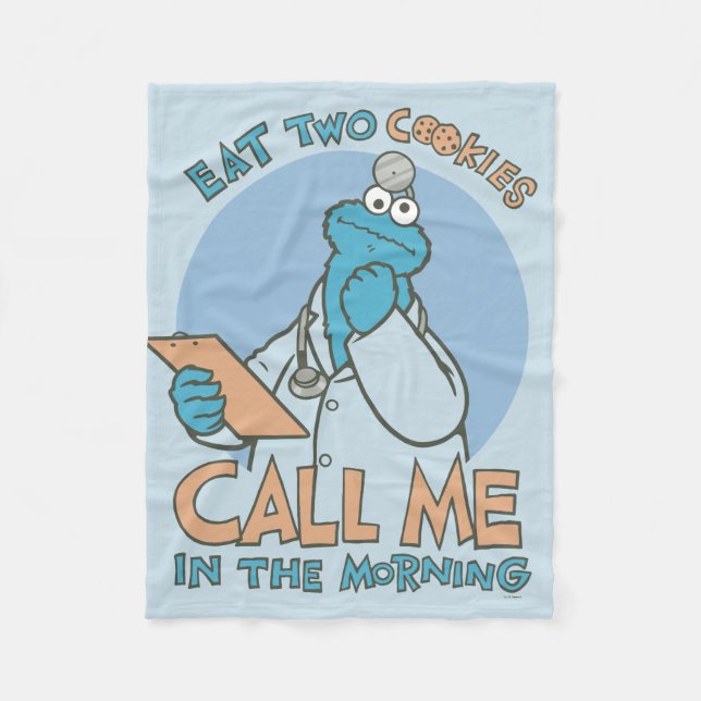 Couverture Polaire Mangez deux cookies, appelez-moi le matin (Devant)