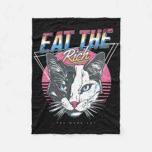 Couverture Polaire Mangez Le Chat Riche Anti Trump