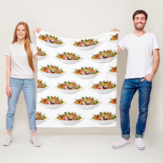 Couverture Polaire Mangez plus de plantes frais motivation salade let (En situation)