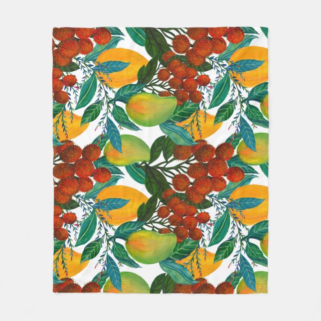 Couverture Polaire Mango exotique : Été sans joint (Devant)