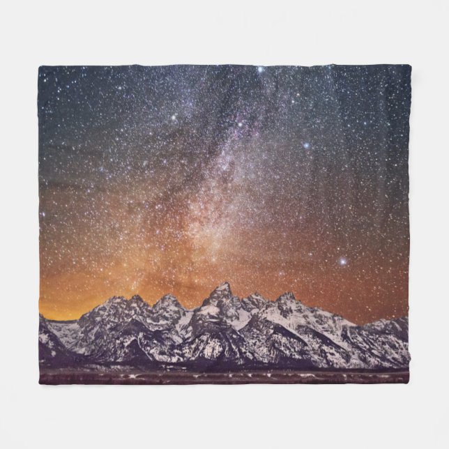 Couverture Polaire Manière laiteuse au-dessus de Teton grand (Devant (Horizontal))