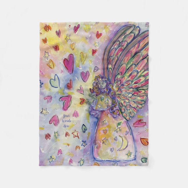 Couverture Polaire Manifestation Universe Angel Custom Fleece Blanche (Devant)