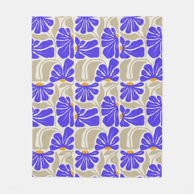 Couverture Polaire Manta Flower (Devant)