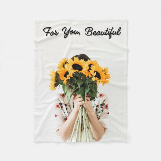 Couverture Polaire Manta polar Girasoles  (Devant)