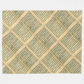Couverture Polaire Manuscrit de musique de Bach Chaconne pour le
