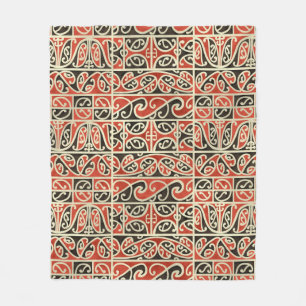Couverture Polaire Maori Tribal Kowhaiwhai Koru Motif néo-zélandais