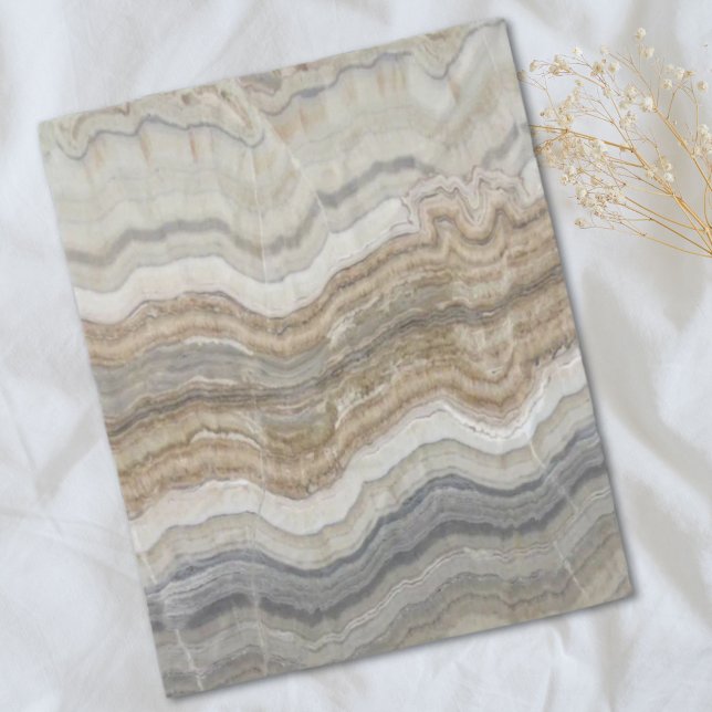 Couverture Polaire marbre gris brun scandinave minimaliste (minimalist scandinavian granite brown grey marble fleece blanket)