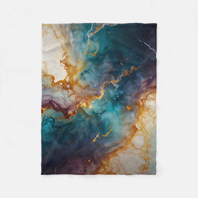 Couverture Polaire Marbre mystique (Devant)