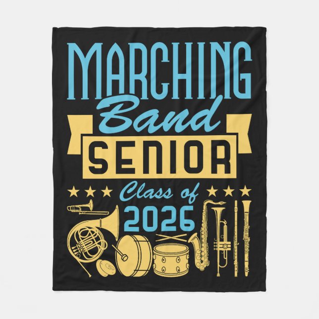 Couverture Polaire Marching Band Senior Class of 2026 (Devant)