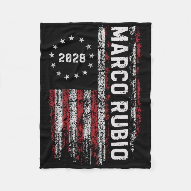 Couverture Polaire Marco Rubio 2028 Président 48 Campagne électorale  (Devant)