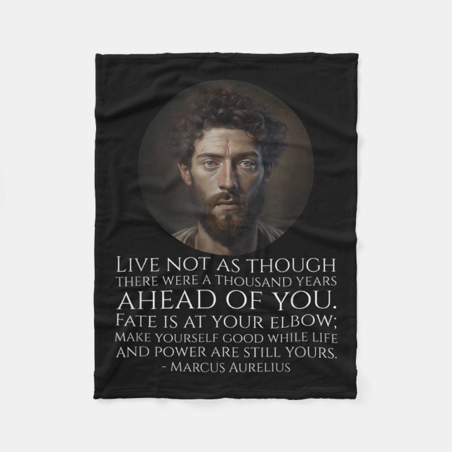 Couverture Polaire Marcus Aurelius Stoicism - Philosophie stoïque rom (Devant)