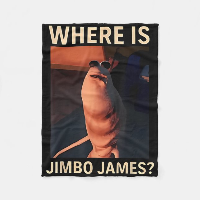 Couverture Polaire Marcus le ver où est Jimbo James Mème drôle  (Devant)