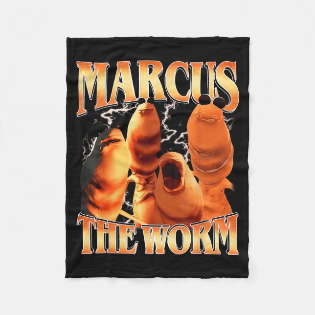 Couverture Polaire Marcus The Worm Bootleg Pour Hommes Femmes Meme Fa (Devant)