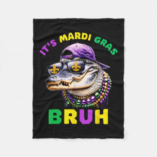 Couverture Polaire Mardi Gras Bruh Marigator Alligator Mardi Gra