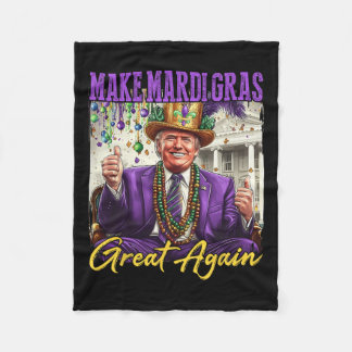 Couverture Polaire Mardi Gras Donald Trump Mardi Gras Américain