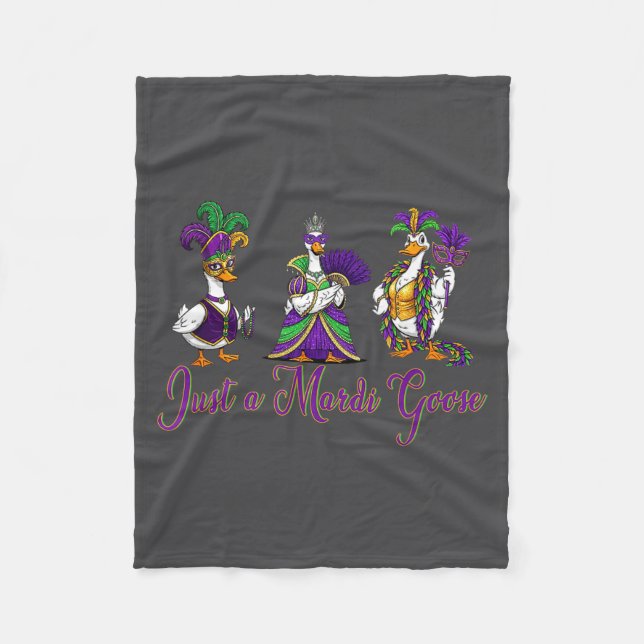 Couverture Polaire Mardi Gras Goose 2026 Gift Funny Tee Men, Women  (Devant)