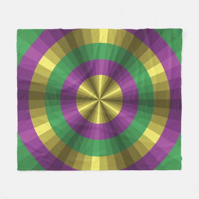 Couverture Polaire Mardi Gras Illusion Fleece (Devant (Horizontal))