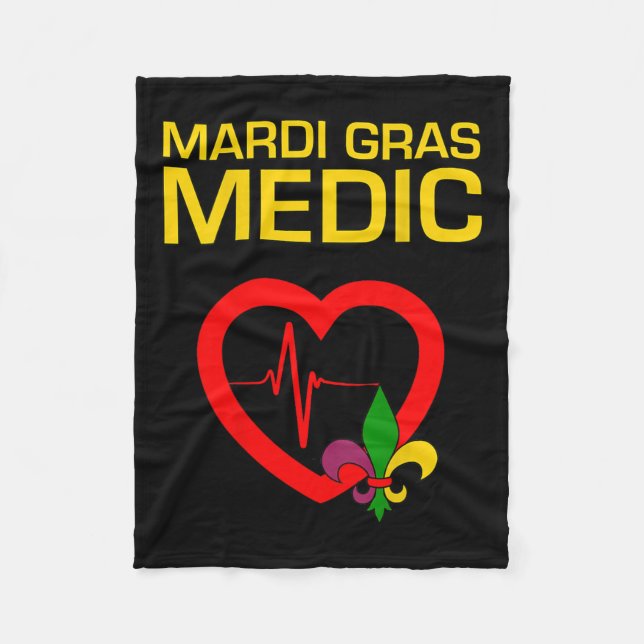 Couverture Polaire Mardi Gras Medic (Devant)