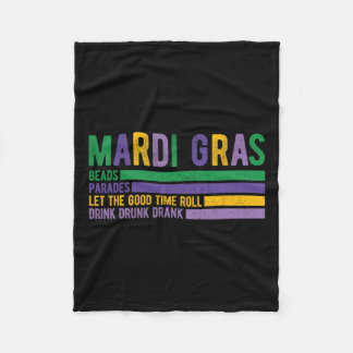 Couverture Polaire Mardi Gras Paradase Carnival Gras Mardi Louisiane